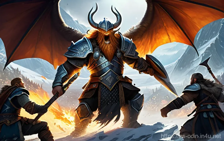 오딘 발할라 라이징 길드 시스템 사용법 - Prompt 1: Epic Guild Battle in Midgard** 오딘 발할라 라이징 길드 시스템 사용법 - Prompt 1: Epic Guild Battle in Midgard**