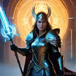 Home 10 오딘 발할라 라이징 계정 보호 설정법 - **Prompt: Guardian of the Digital Realm with Two-Factor Authentication** "A powerful and resolut...